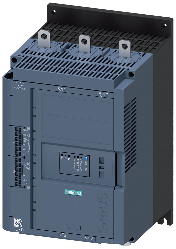 3RW5234-2TC14 Arrancador suave SIRIUS 200-480 V 113 A, 110-250 V AC, bornes de resorte, entrad