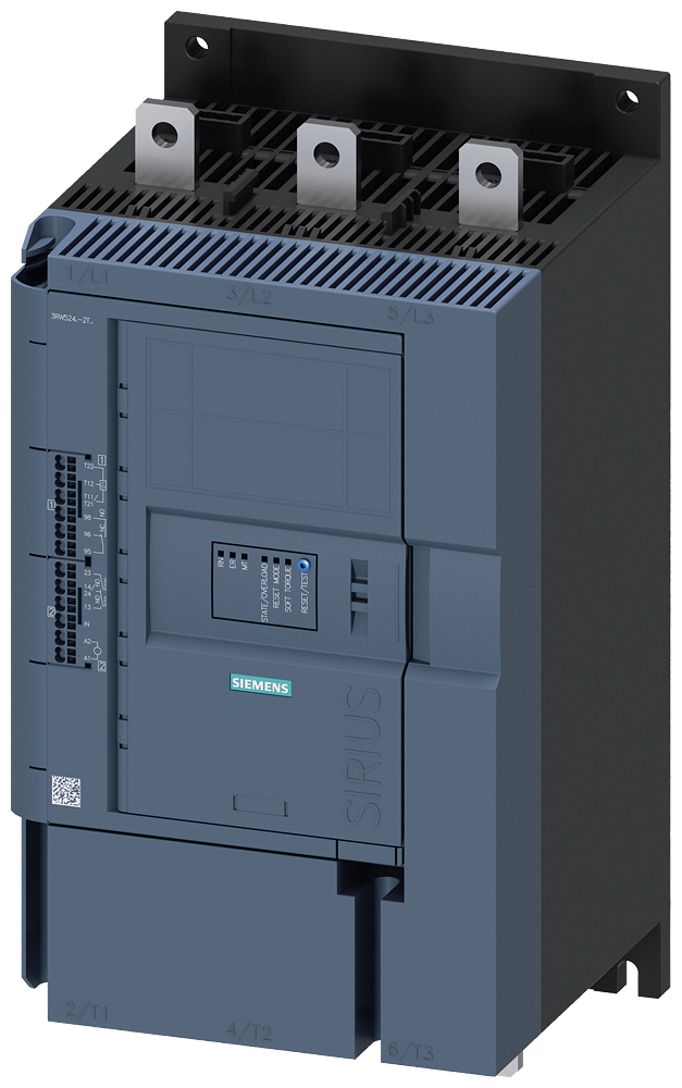 3RW5248-2TC14 Arrancador suave SIRIUS 200-480 V 570 A, 110-250 V AC, bornes de resorte, entrad