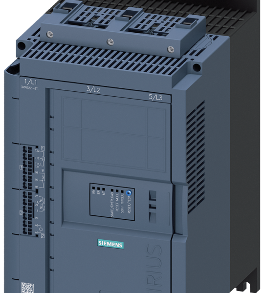 3RW5227-3TC04 Arrancador suave SIRIUS 200-480 V 93 A, 24 V AC/DC, bornes de resorte, entrada d