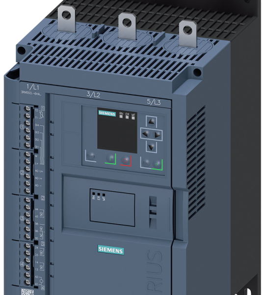 3RW5535-6HA04 Arrancador suave SIRIUS, 200-480 V, 143 A, 24 V AC/DC, bornes de tornillo