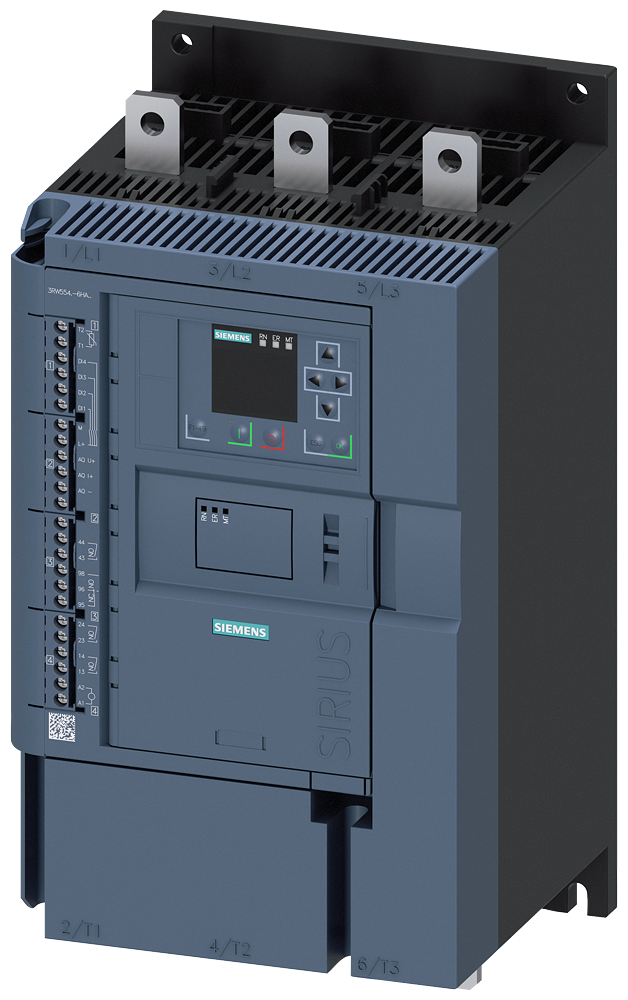 3RW5545-6HA04 Arrancador suave SIRIUS, 200-480 V, 315 A, 24 V AC/DC, bornes de tornillo