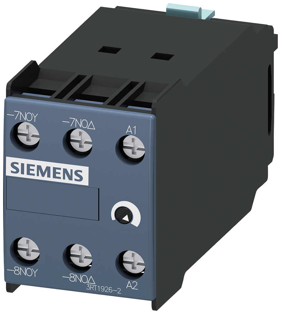 3RT1926-2GJ51 Bloque de contactos auxiliares, intervalo 1,5-30 s, 24 V AC/DC