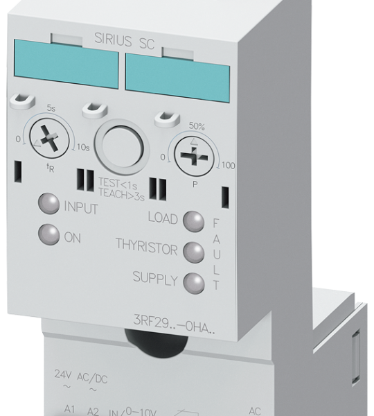 3RF2990-0HA16 Regulador de potencia, rango de intensidad 90 A, 400-600 V/24 V AC/DC