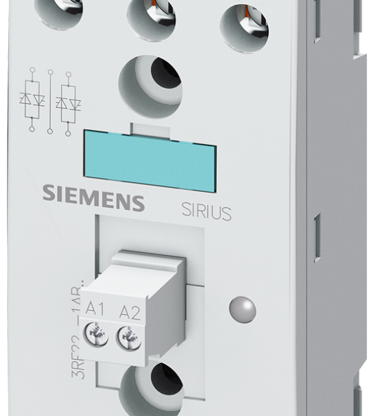 3RF2255-1AB45 Relé estático 2RF2, trifásico, 55 A, 48-600 V/4-30 V DC, 2 fases controladas