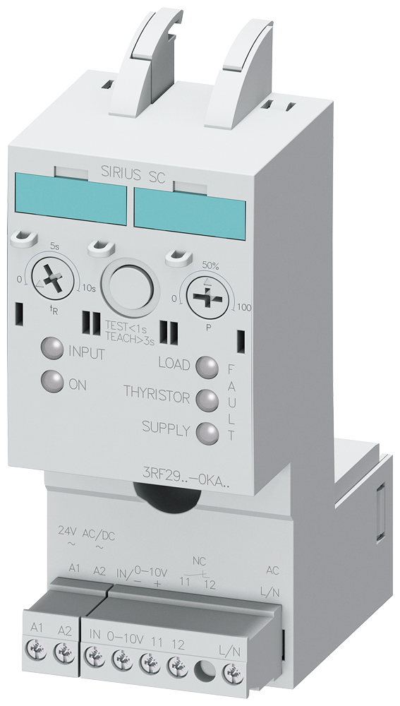 3RF2920-0KA13 Variador de potencia, rango de intensidad 20 A, 110-230 V/24 V AC/DC