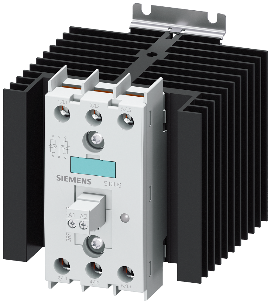 3RF2440-1AB45 Contactor estático 3RF2, trifásico, AC-51, 40 A, 48-600 V/4-30 V DC, 2 fases con