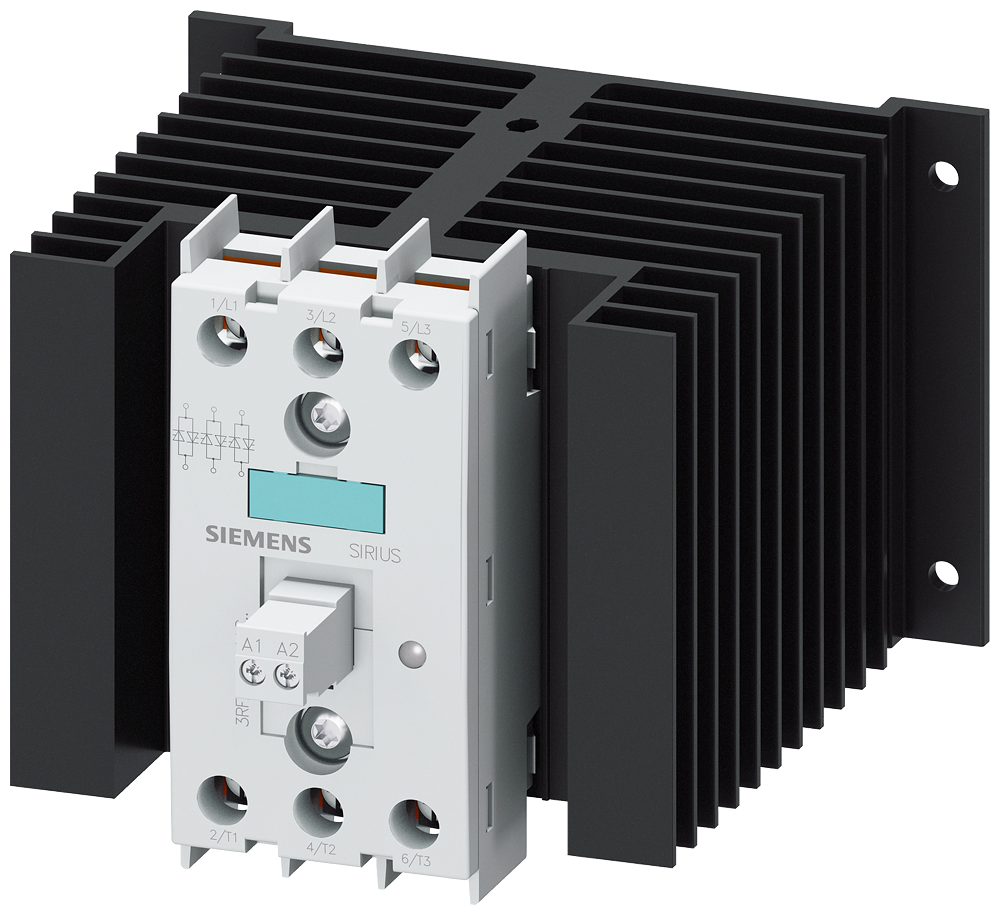 3RF2440-1AC55 Contactor estático 3RF2, trifásico, AC-51, 40 A, 48-600 V/230 V AC, 3 fases cont