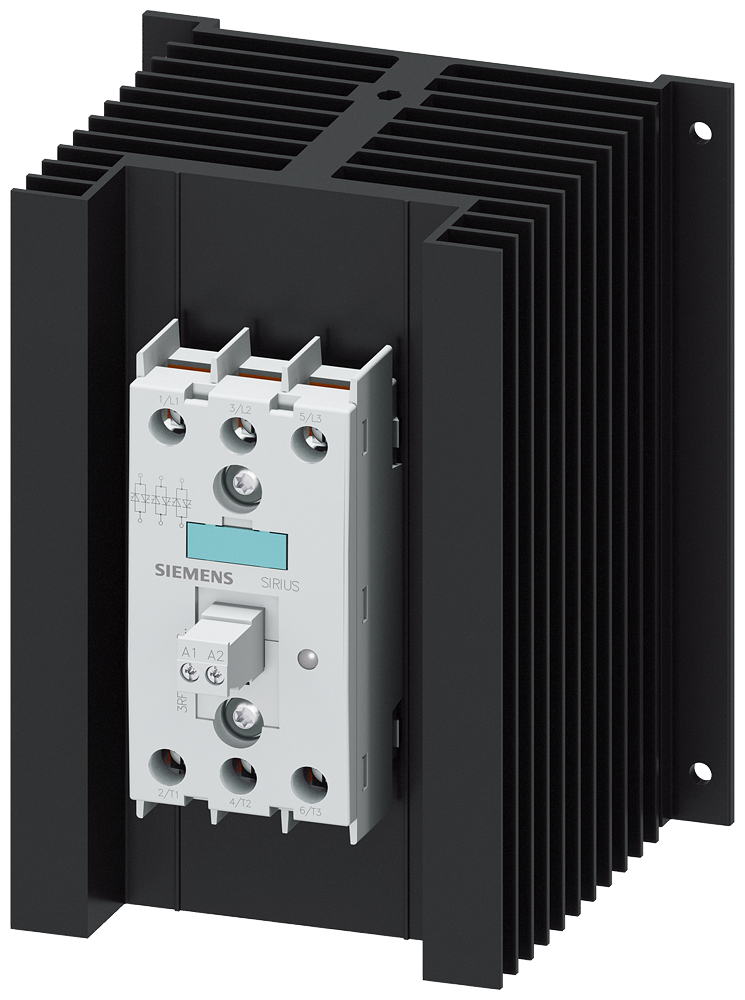 3RF2450-1AC55 Contactor estático 3RF2, trifásico, AC-51, 50 A, 48-600 V/230 V AC, 3 fases cont