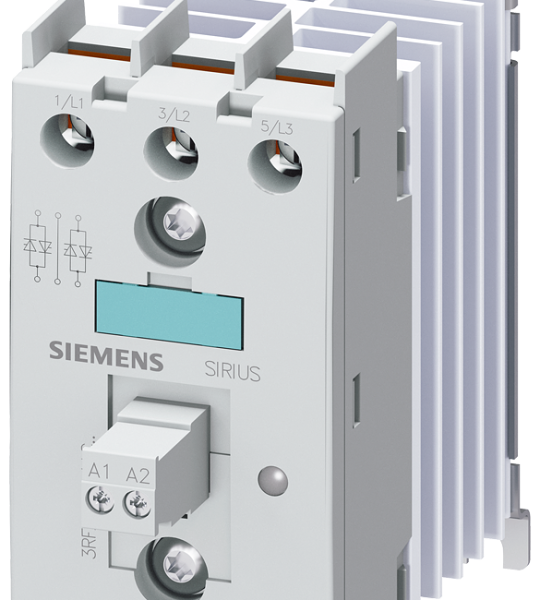 3RF2410-1AB55 Contactor estático 3RF2, trifásico, AC-51, 10 A, 48-600 V/230 V AC, 2 fases cont