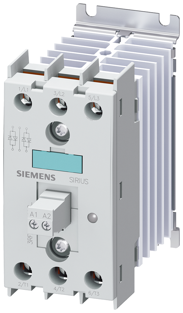 3RF2410-1AB55 Contactor estático 3RF2, trifásico, AC-51, 10 A, 48-600 V/230 V AC, 2 fases cont