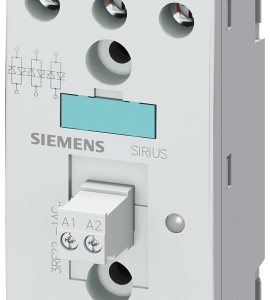 3RF2230-1AC45 Relé estático 2RF2, trifásico, 30 A, 48-600 V/4-30 V DC, 3 fases controladas