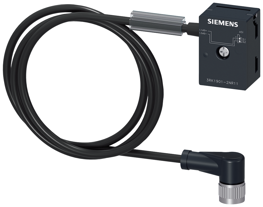 3RK1901-2NR11 Derivación ASI M12 c/cable 1mts IP67/69K 4A