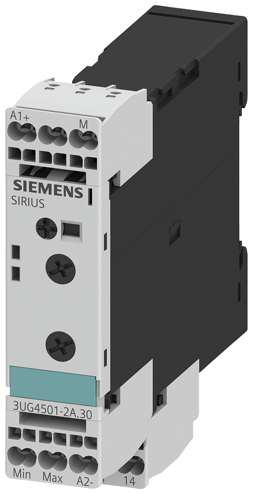 3UG4501-2AW30 Relé de vigilancia analógico, vigilancia de parada de 2 a 200 kOhm