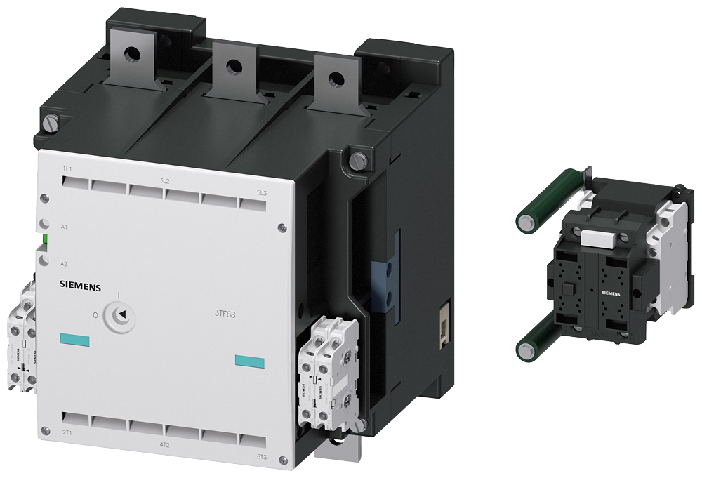 3TF6833-1QG7 Contactor tam. 14, 3 polos AC-3, 335 kW, 400/380 V (690 V), blq. contactos aux. 