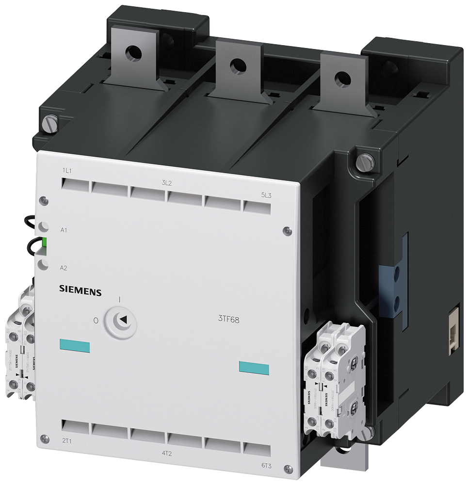 3TF6844-8CM7 Contactor, tam. 14, 3 polos, AC-3, 335 kW, 400/380 V (1000 V) (4 NA + 4 NC)