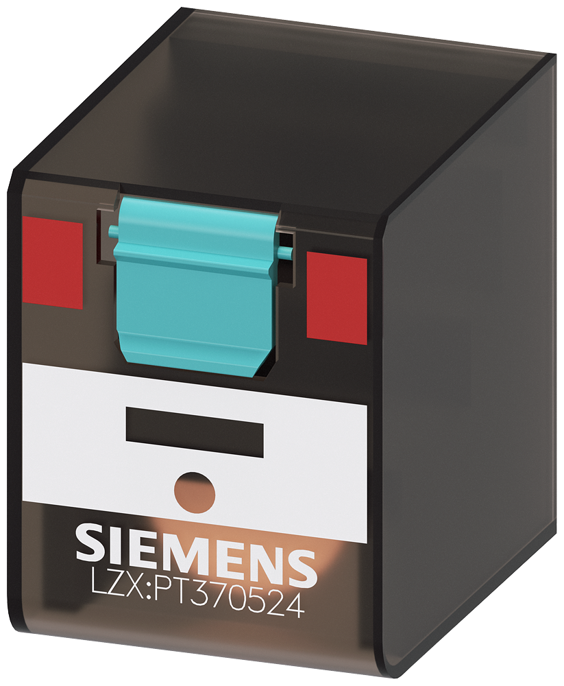 LZX:PT370524 Relé enchufable, 3 contactos conmutados, 24 V AC, 10 A, ancho 22,5 mm, también p