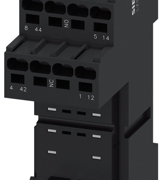 LZS:PT7872P Base carril p/relé PT 2conmutados conex.resorte