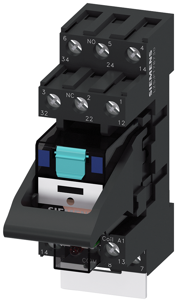 LZS:PT3A5L24 Relé completo 3W 24VDC 3contactos conmutados