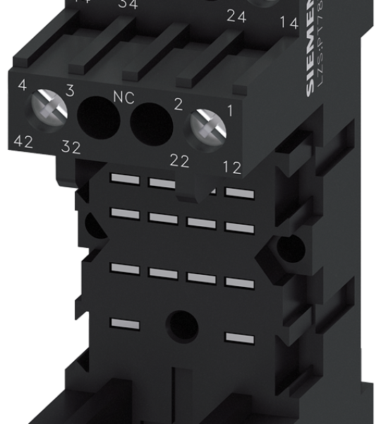 LZS:PT78720 Base carril p/relé PT 2conmutados conex.tornillo