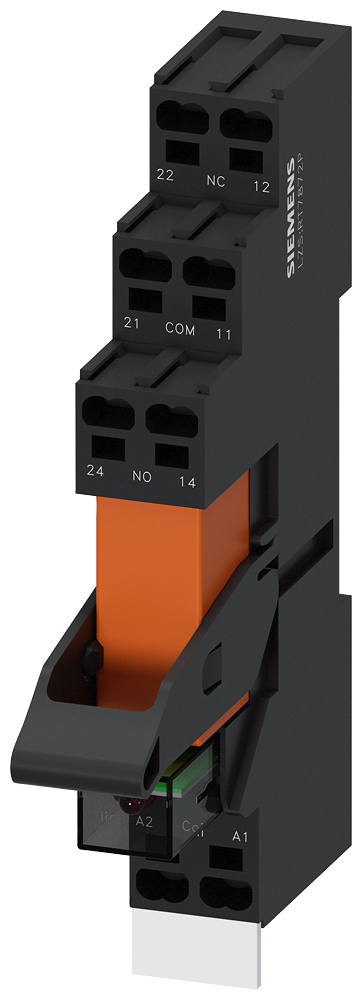 LZS:RT3D4T30 Relé enchufable, aparato completo, 230 V AC, 1 CO, módulo de LED, rojo, zócalo