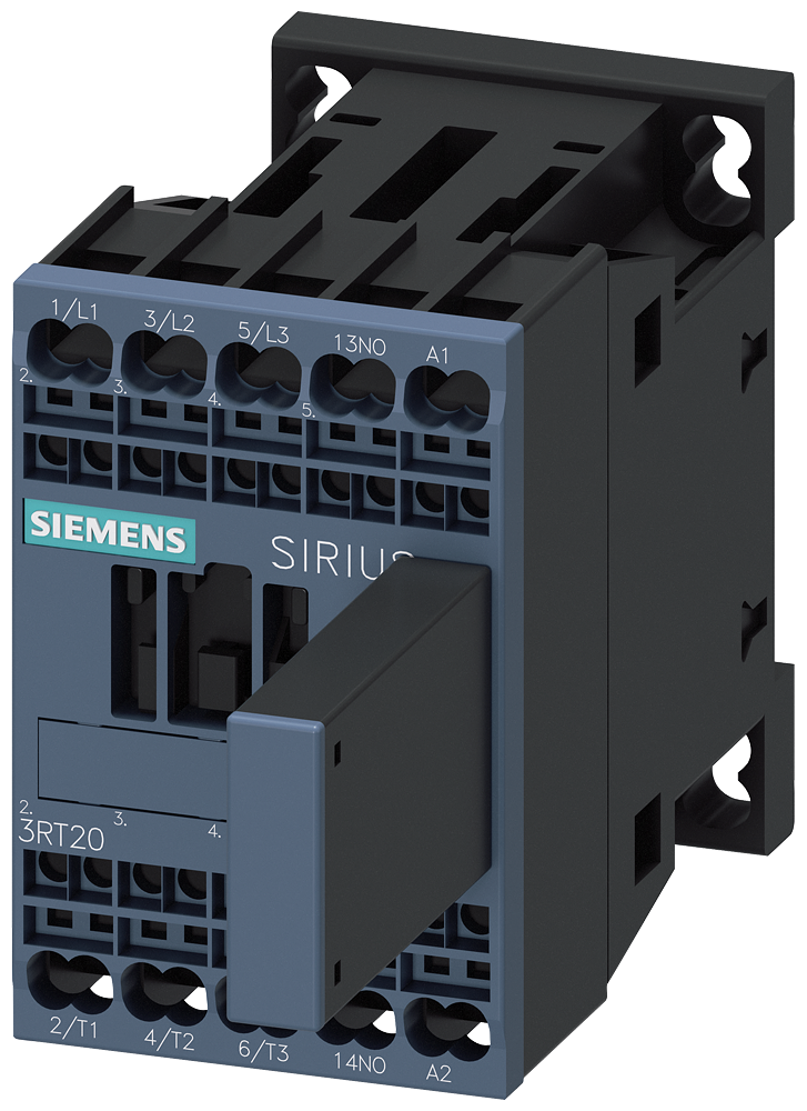 3RT2016-2EP01 Contactor, AC-3e, 9 A/4 kW/400 V, 3 polos, 230 V AC, 50/60 Hz, 1 NA, bornes de r