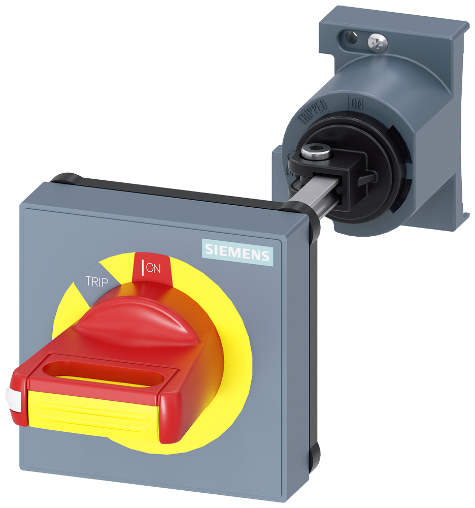 3RV2926-1C Mando giratorio para montaje en puerta, parada de emergencia, S00...S3, eje de 1