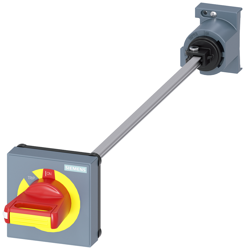 3RV2926-1L Mando giratorio para montaje en puerta, parada de emergencia, S00...S3, eje de 3