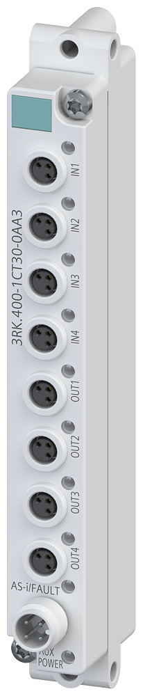 3RK2400-1CT30-0AA3 Módulo compacto AS-i K20, IP67, esclavo A/B (espec. 3.0), IP67 Digital, 4DI/4DQ