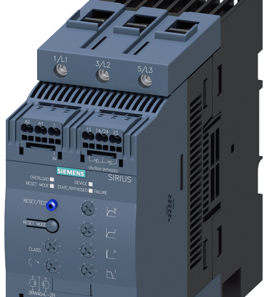 3RW4046-2BB15 Arrancador suave S3, 80 A, 55 kW/500 V, 40 grados, 400-600 V AC, 110-230 V AC/DC
