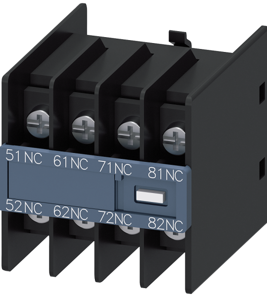 3RH2911-4GA04 Bloque de contactos auxiliares, 4 NC, circuitos: 1 NC, 1 NC, 1 NC, 1 NC, para co