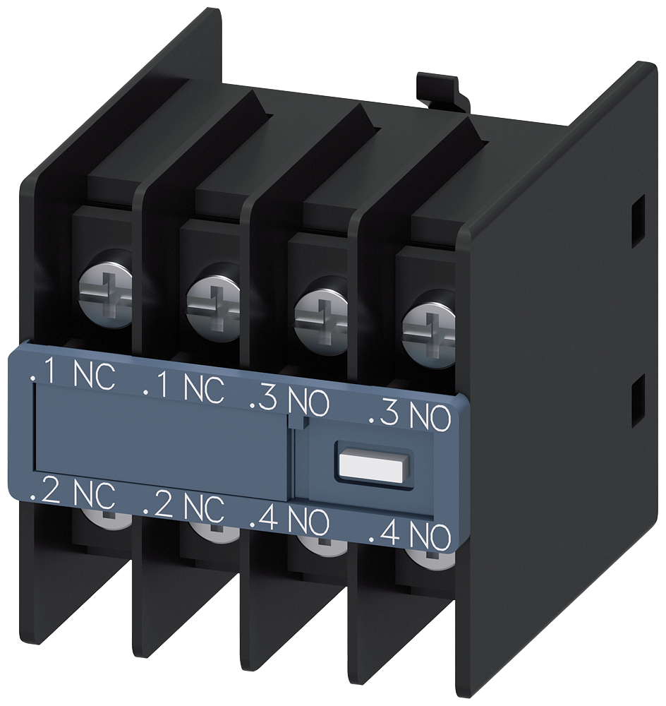 3RH2911-4HA22 Bloque de contactos auxiliares, 2 NA + 2 NC, circuitos: 1 NC, 1 NC, 1 NA, 1 NA, 