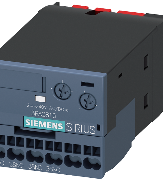3RA2815-2FW10 Contactos auxiliares, con retardo electrónico, retardado a la desexcitación sin 
