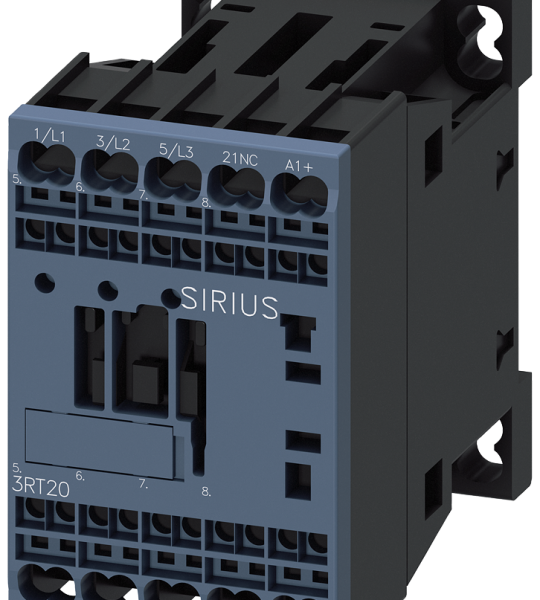 3RT2015-2BB42-0CC0 Contactor, AC-3e, 7 A/3 kW/400 V, 3 polos, 24 V DC, módulo de función opcional, 