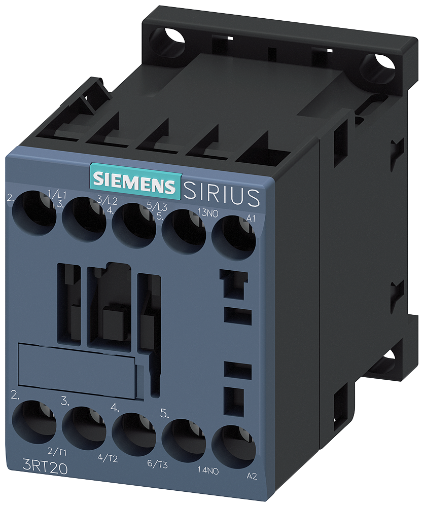 3RT2018-1AH01 Contactor, AC-3e, 16 A/7,5 kW/400 V, 3 polos, 48 V AC, 50/60 Hz, 1 NA, bornes de