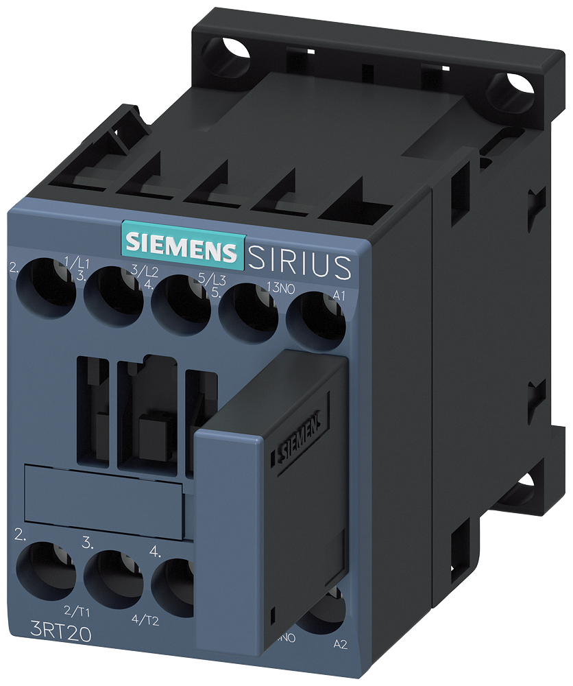 3RT2015-1QB41 Contactor de acoplamiento, AC-3e, 7 A/3 kW/400 V, 3 polos, 24 V DC, 1 NA, bornes