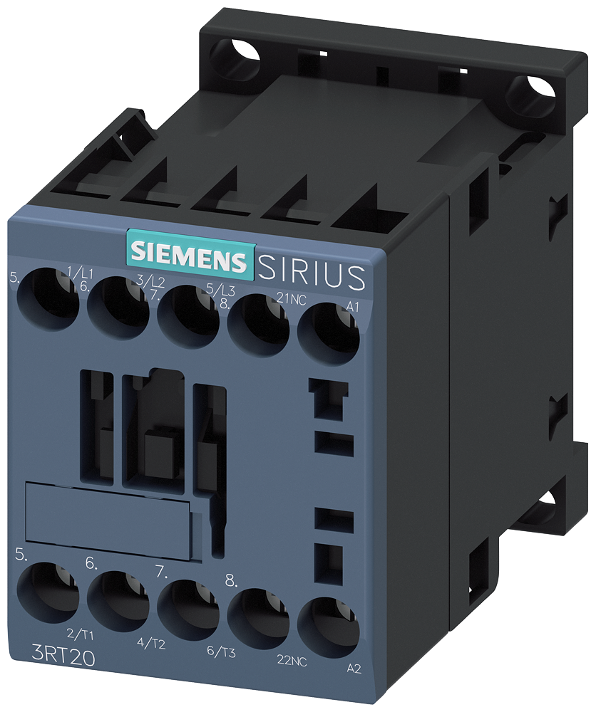 3RT2018-1AH02 Contactor, AC-3e, 16 A/7,5 kW/400 V, 3 polos, 48 V AC, 50/60 Hz, 1 NC, bornes de