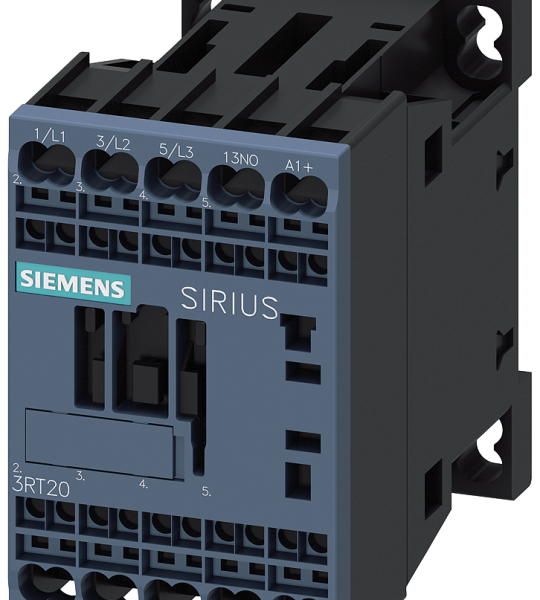 3RT2017-2BM41 Contactor, AC-3e, 12 A/5,5 kW/400 V, 3 polos, 220 V DC, 1 NA, bornes de resorte