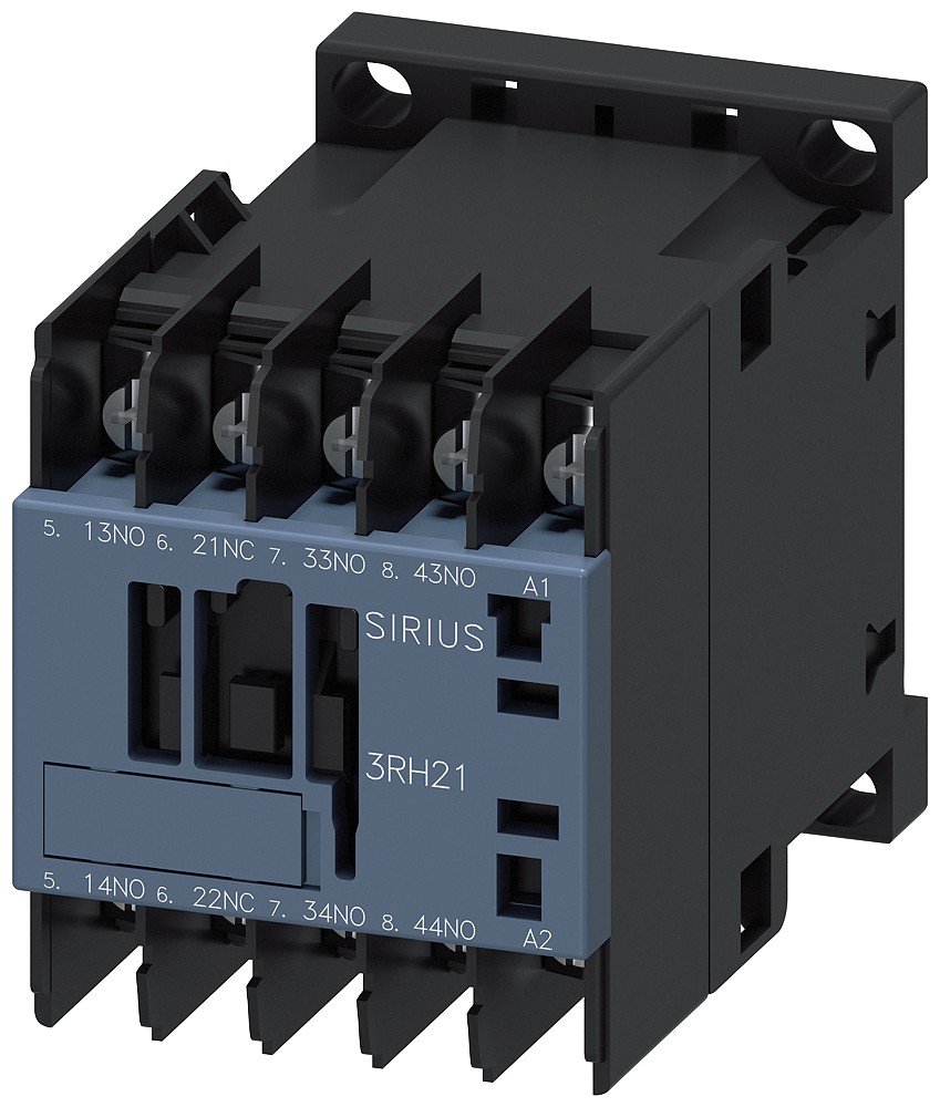 3RH2131-4AR60 Contactor auxiliar, 3 NA + 1 NC, 400 V AC/50 Hz, 400-440 V AC/60 Hz, S00, conexi