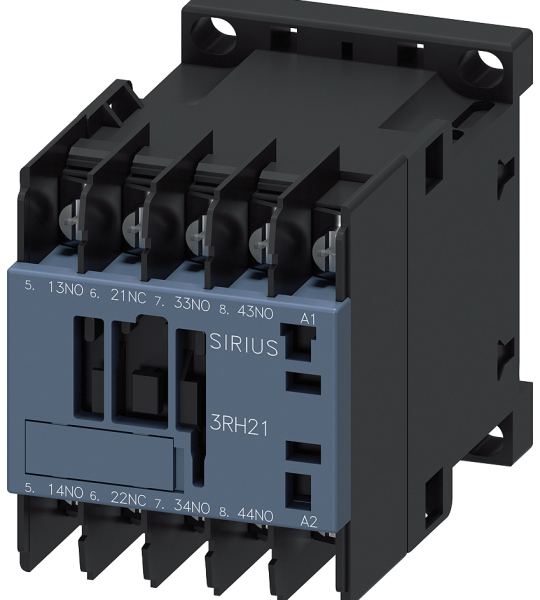 3RH2131-4AG60 Contactor auxiliar, 3 NA + 1 NC, 100 V AC/50 Hz, 100-110 V AC/60 Hz, S00, conexi