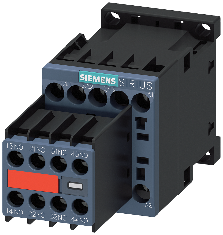 3RT2017-1AP04-3MA0 Contactor, AC-3e, 12 A/5,5 kW/400 V, 3 polos, 230 V AC, 50/60 Hz, 2 NA + 2 NC, b