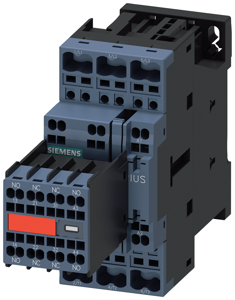3RT2026-2CL24-3MA0 Contactor, AC-3e, 25 A/11 kW/400 V, 3 polos, 230 V AC, 50/60 Hz, 2 NA + 2 NC, bo