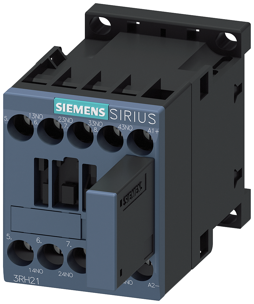 3RH2140-1WB40 Contactor auxiliar de acoplamiento, 4 NA, 24 V DC, S00, bornes de tornillo, con 