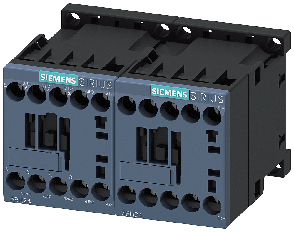 3RH2422-1BG40 Contactor auxiliar, 2 NA + 2 NC, 125 V DC, S00, bornes de tornillo