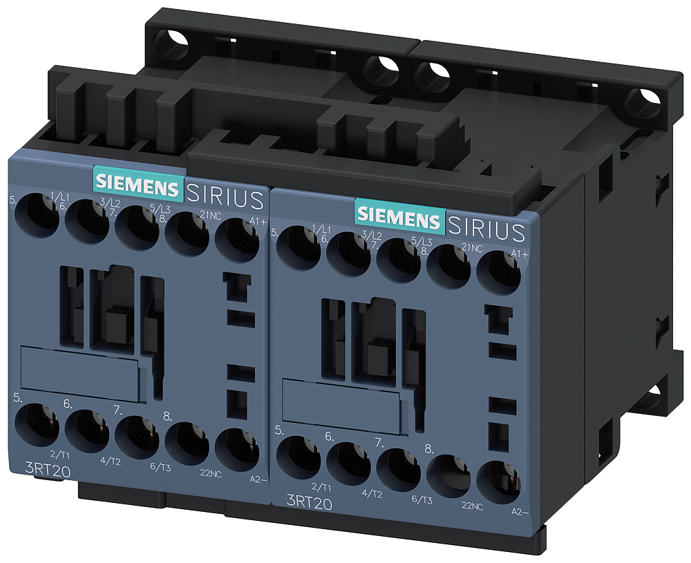 3RA2316-8XB30-1FB4 Combinación para inversión, AC-3, 4 kW/400 V, 24 V DC, 3 polos, S00