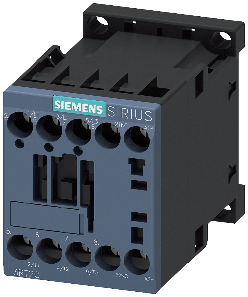 3RT2018-1BB42-0CC0 Contactor, AC-3e, 16 A/7,5 kW/400 V, 3 polos, 24 V DC, módulo de función opciona