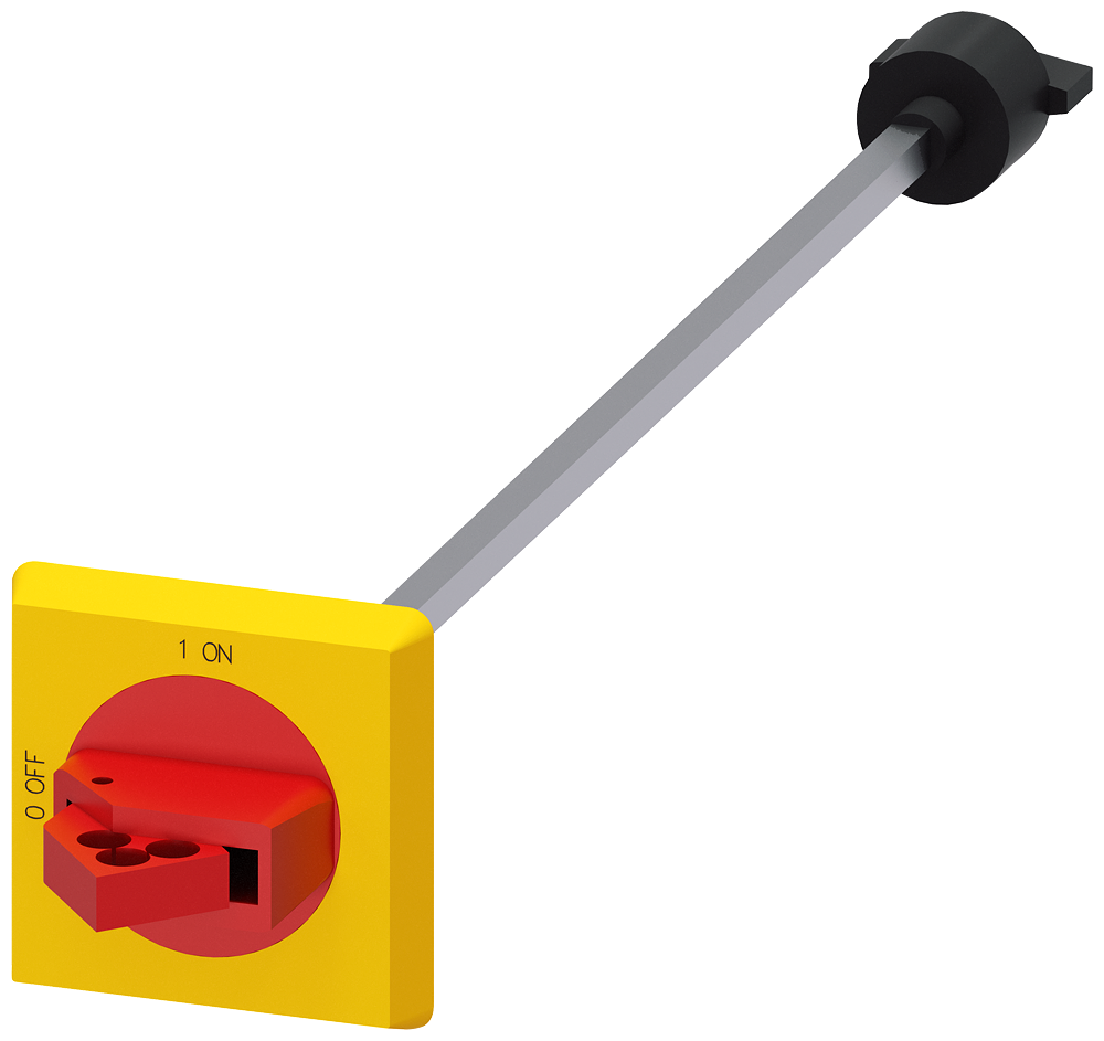 3RV2926-0L Accto. giratorio para montaje en puerta, IP64, parada emergencia, S00-S3, 330 mm