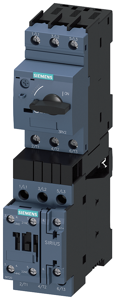 3RA2120-4BA27-0BB4 Derivación a motor, arrancador directo, S0, 13-20 A, 24 V DC, 150 kA