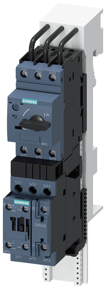 3RA2120-1HD24-0AP0 Derivación a motor, arrancador directo, S0, 5,5-8 A, 230 V AC/50 Hz, 150 kA