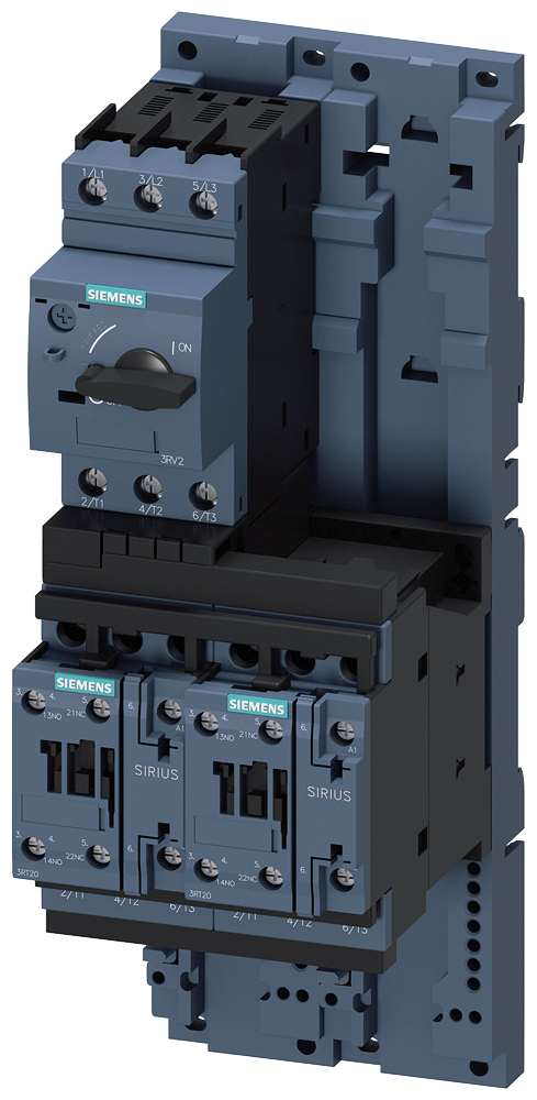 3RA2220-1JB24-0AP0 Derivación a motor, arrancador inversor, S0, 7-10 A, 230 V AC/50 Hz, 150 kA