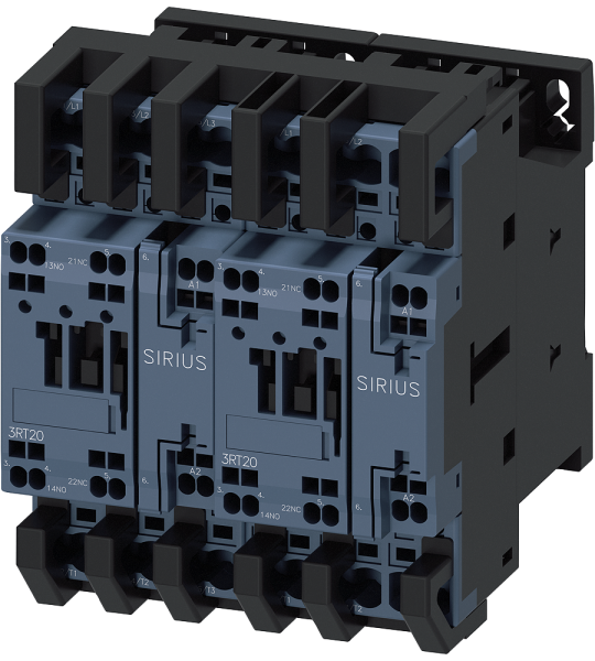 3RA2325-8XB30-2AG2 Combinación inversora, AC-3, 7,5 kW/400 V, 110 V AC, 50/60 Hz, 3 polos, S0